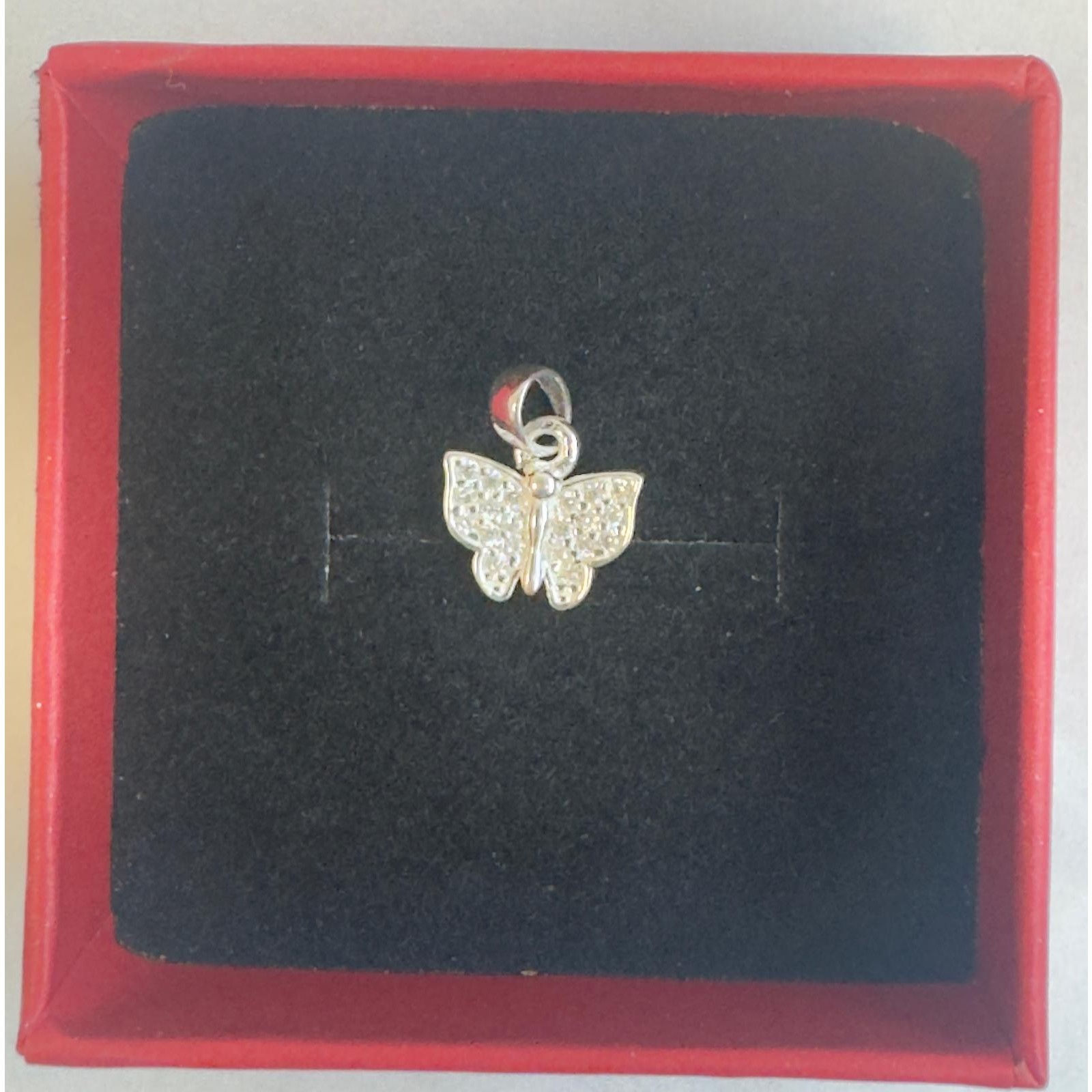 Pandantiv din Argint 925, Fluturas Minizirconii, 0.7 g, Jolie Silver