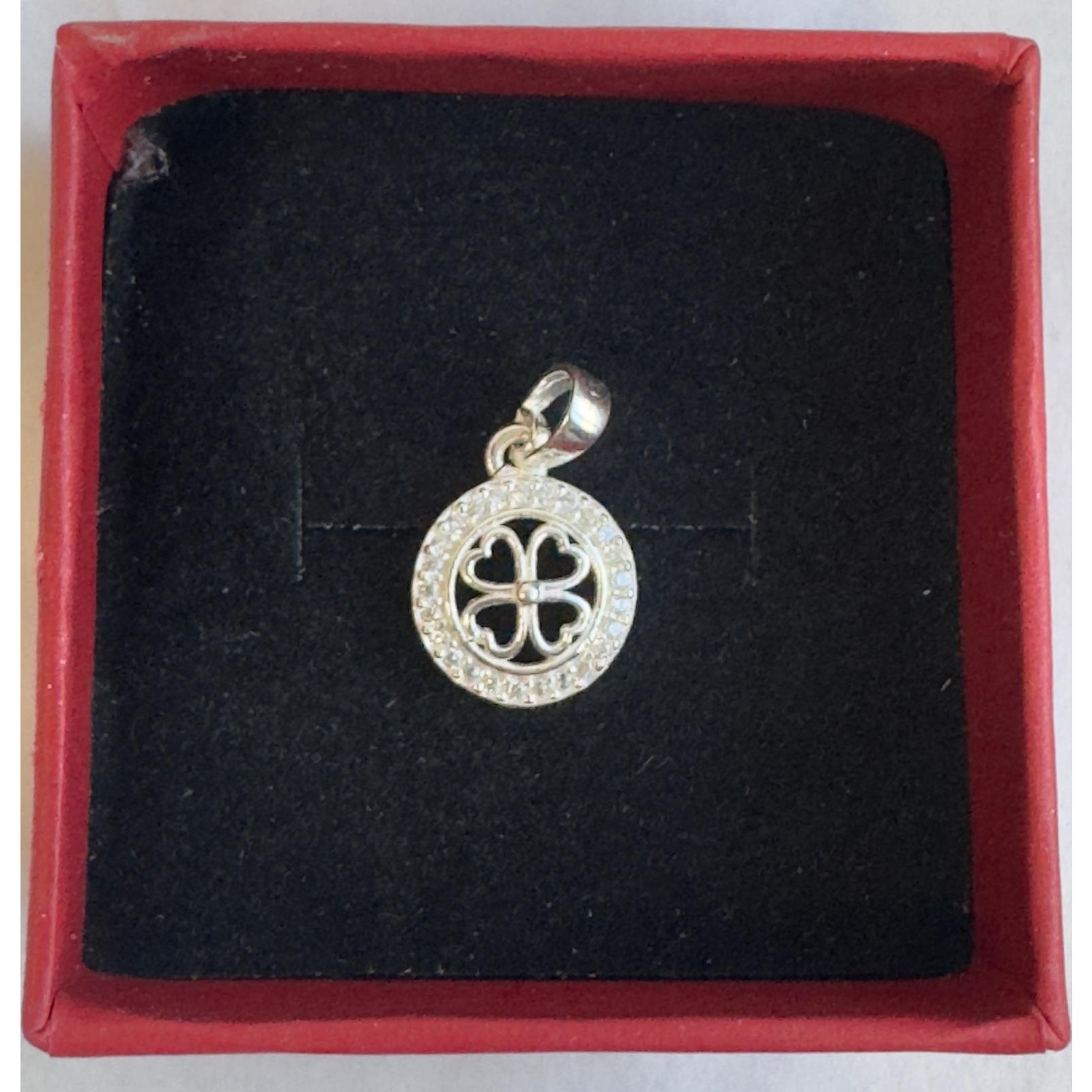 Pandantiv argint 925 trifoi zirconiu Jolie Silver