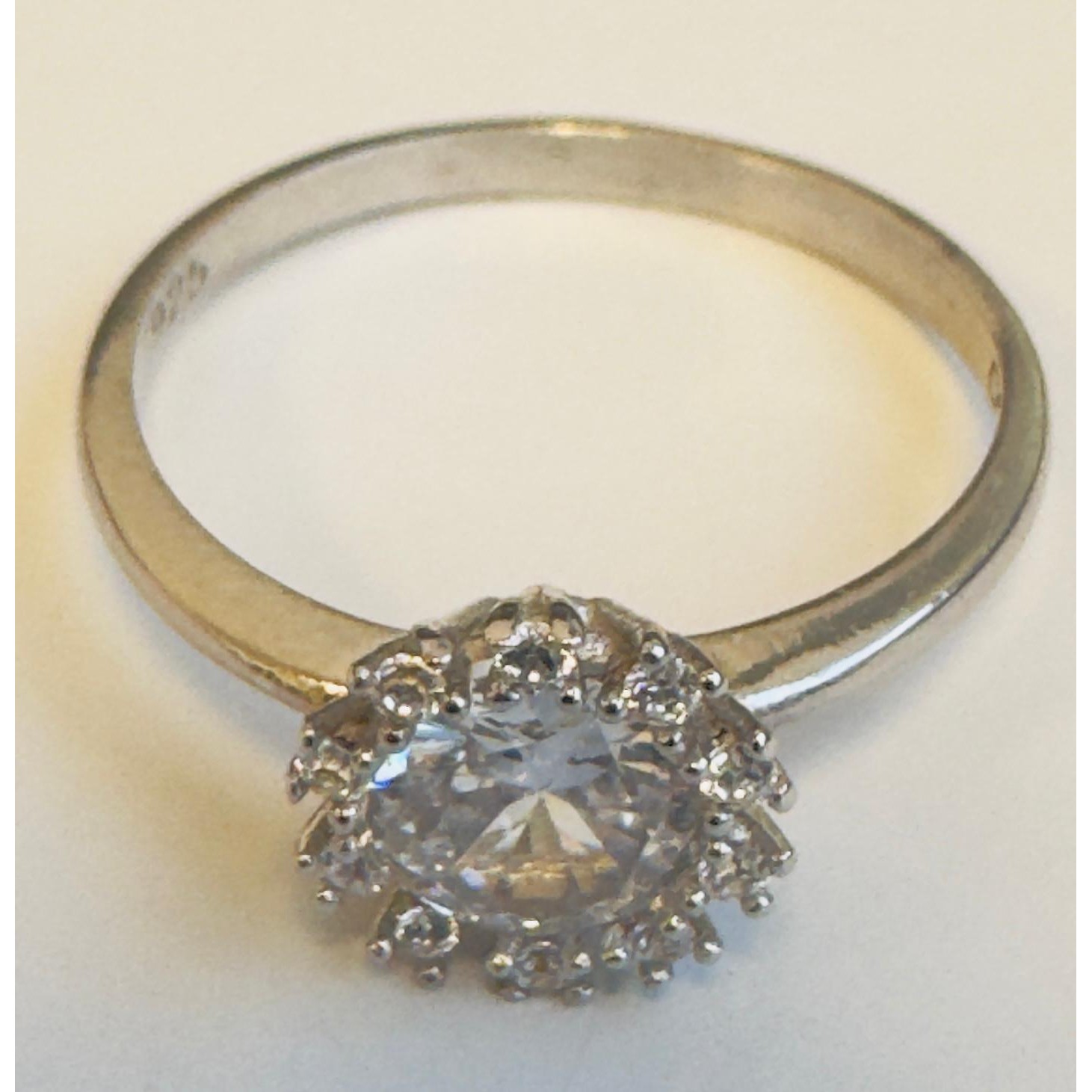 Inel din Argint 925, Model Bumb cu Zirconii, Jolie Silver