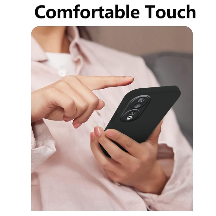 Husa Protectie, Flippy, compatibila cu Honor 90 Lite/X50i, TPU Carbon, Negru