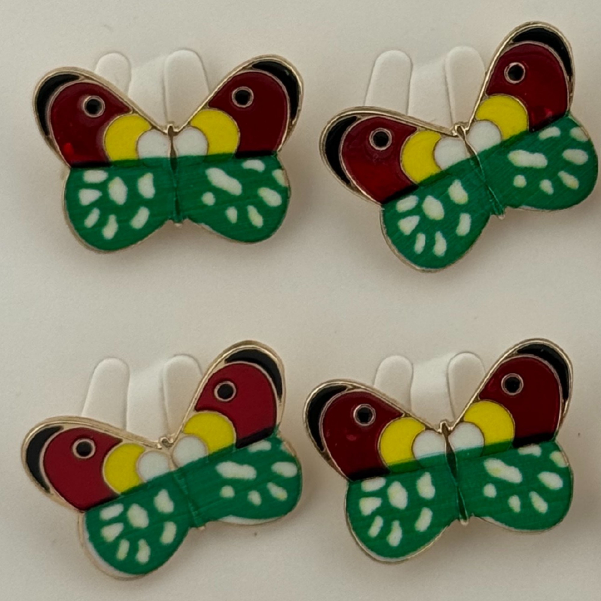 Set 12 Brose Martisor pentru Copii, Jolie, Model Fluture, Multicolor