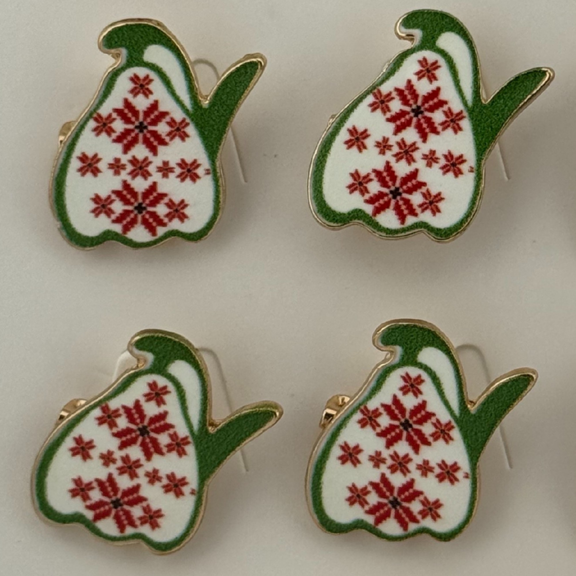 Set 12 Brose Martisor pentru Copii, Jolie, Model Ghiocel cu Motiv Traditional, Multicolor