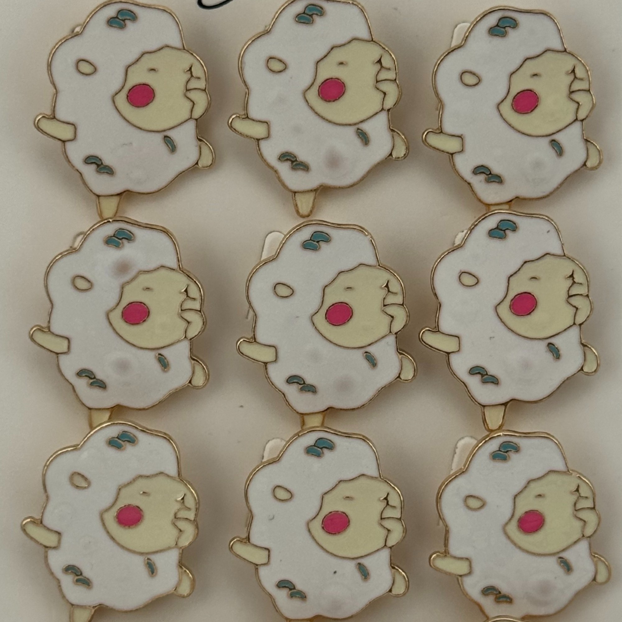 Set 12 Brose Martisor pentru Copii, Jolie, Model Oita Dansatoare, Alb