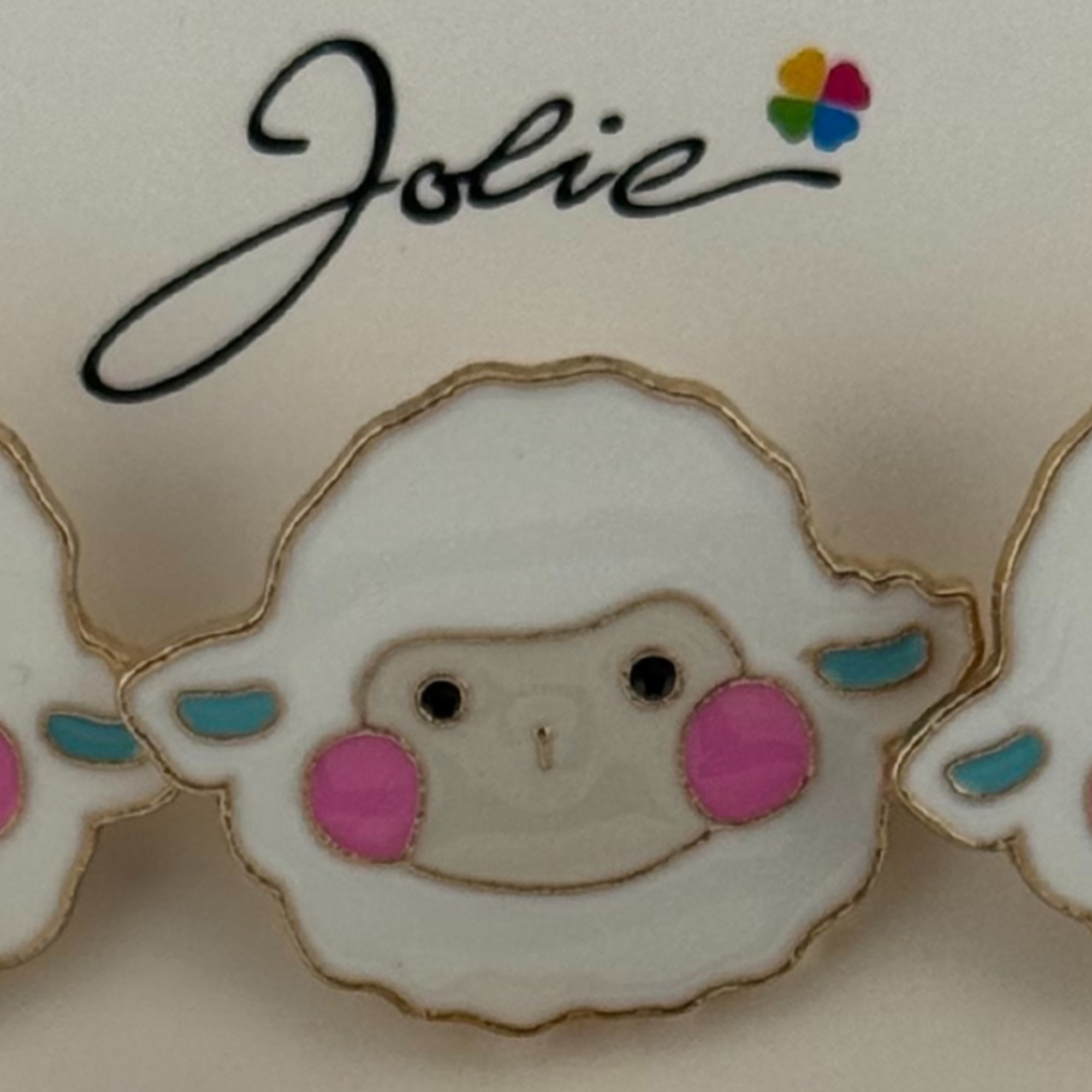 Set 12 Brose Martisor pentru Copii, Jolie, Model Oita, Alb