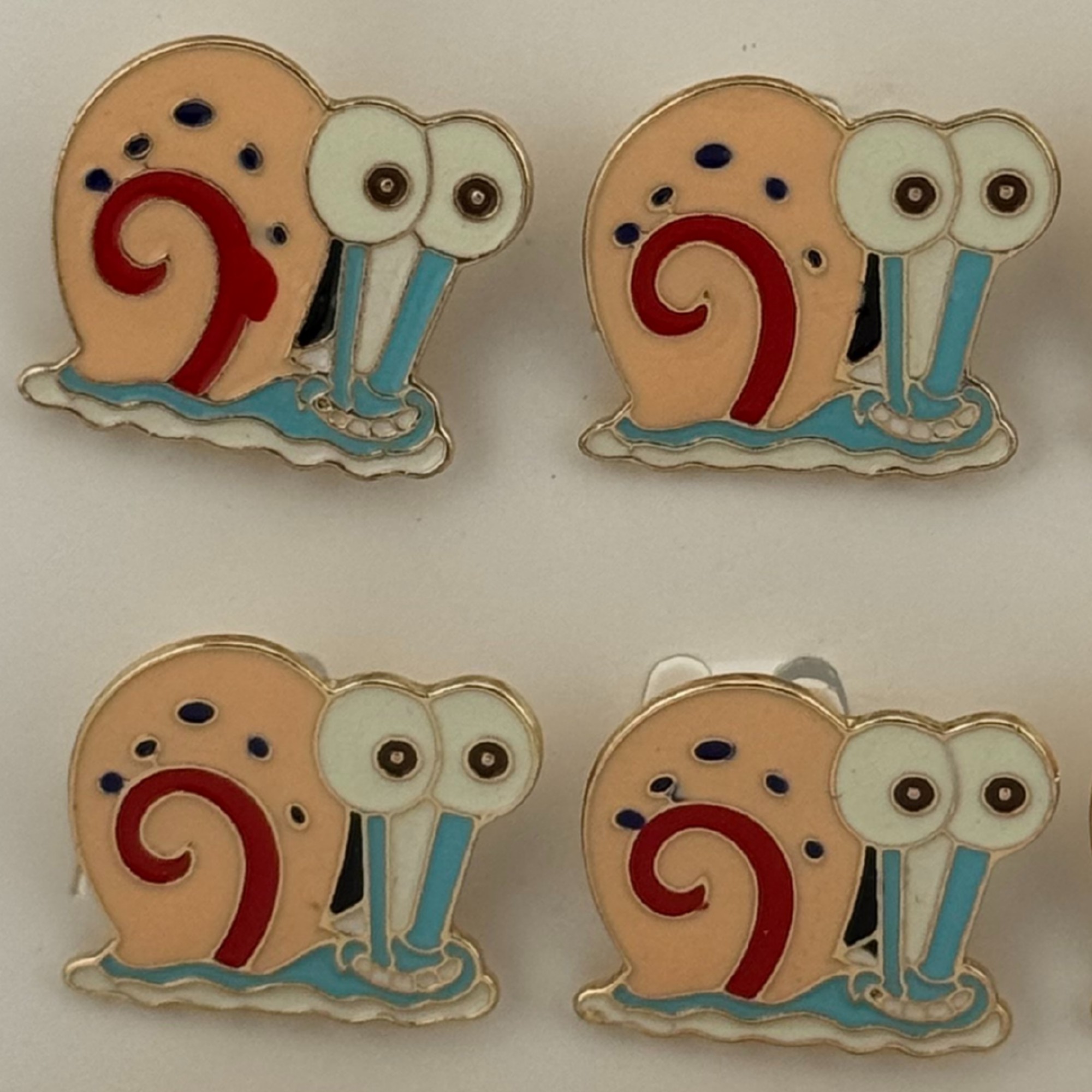 Set 12 Brose Martisor pentru Copii, Jolie, Model Melc, Multicolor