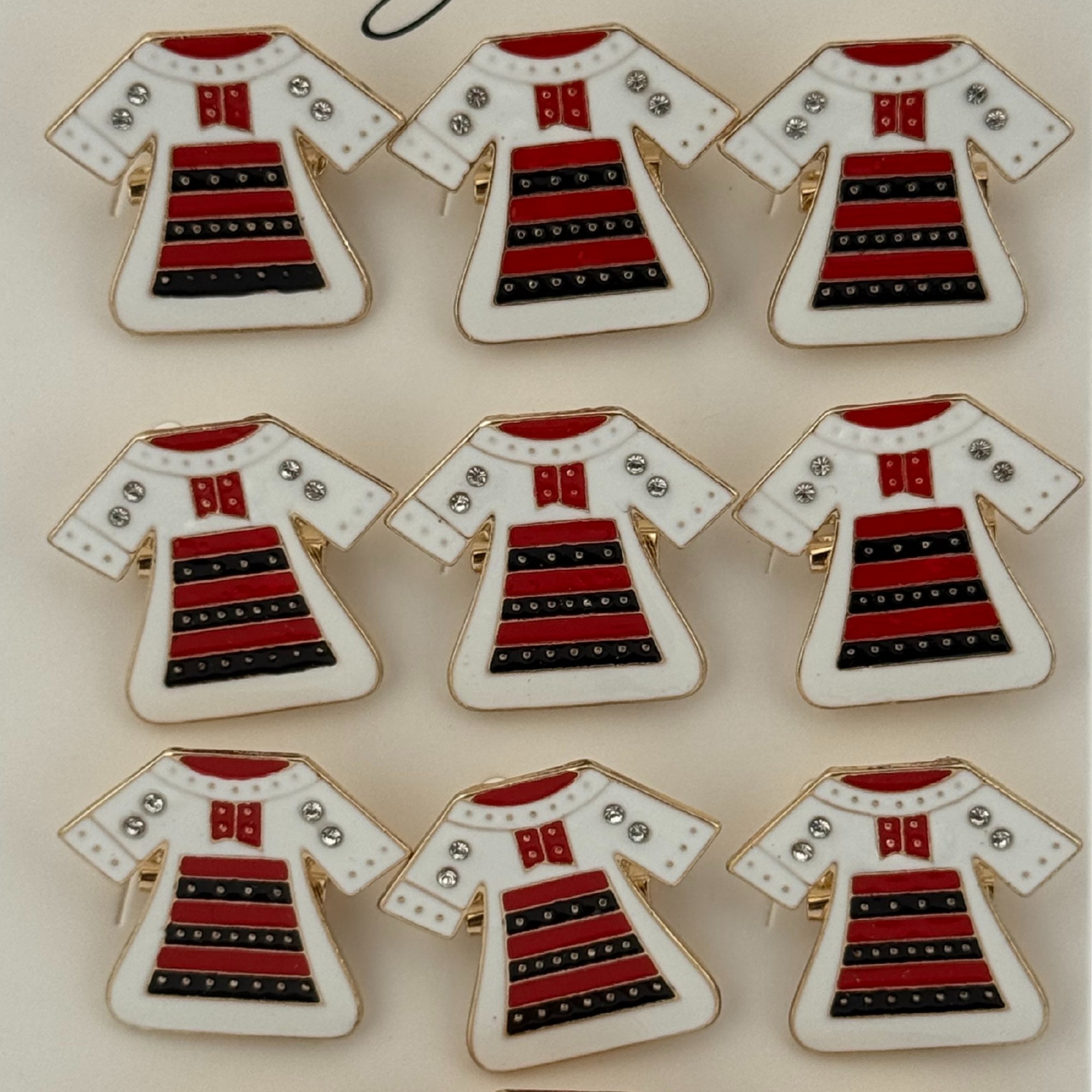 Set 12 Brose Martisor Primavara, Jolie, Model Ie Traditionala, Multicolor