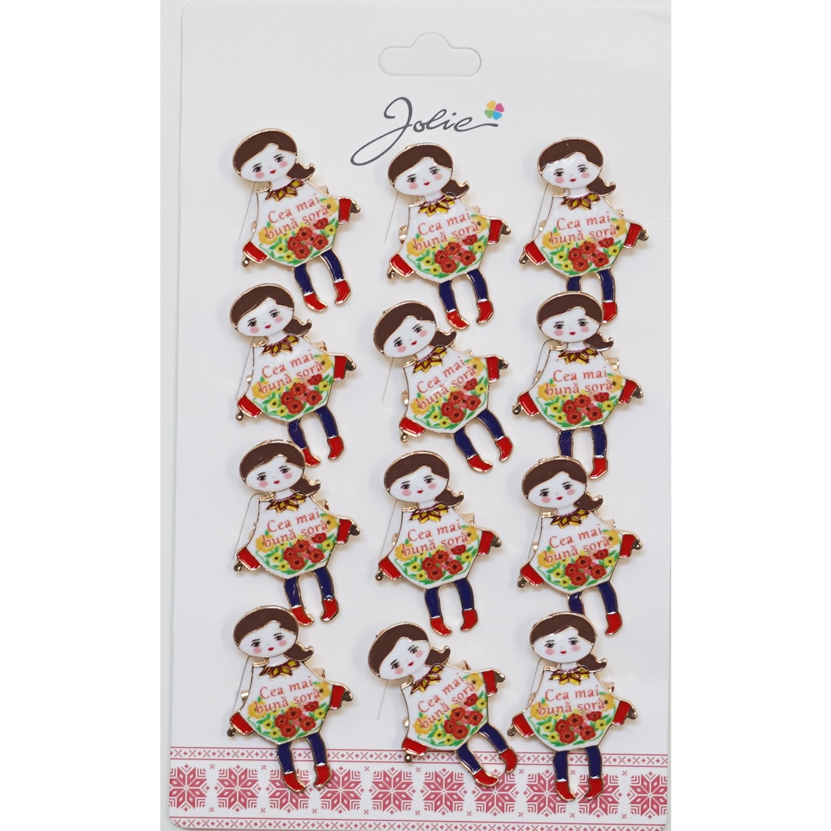Set 12 Brose Martisor Primavara Cea Mai Buna Sora