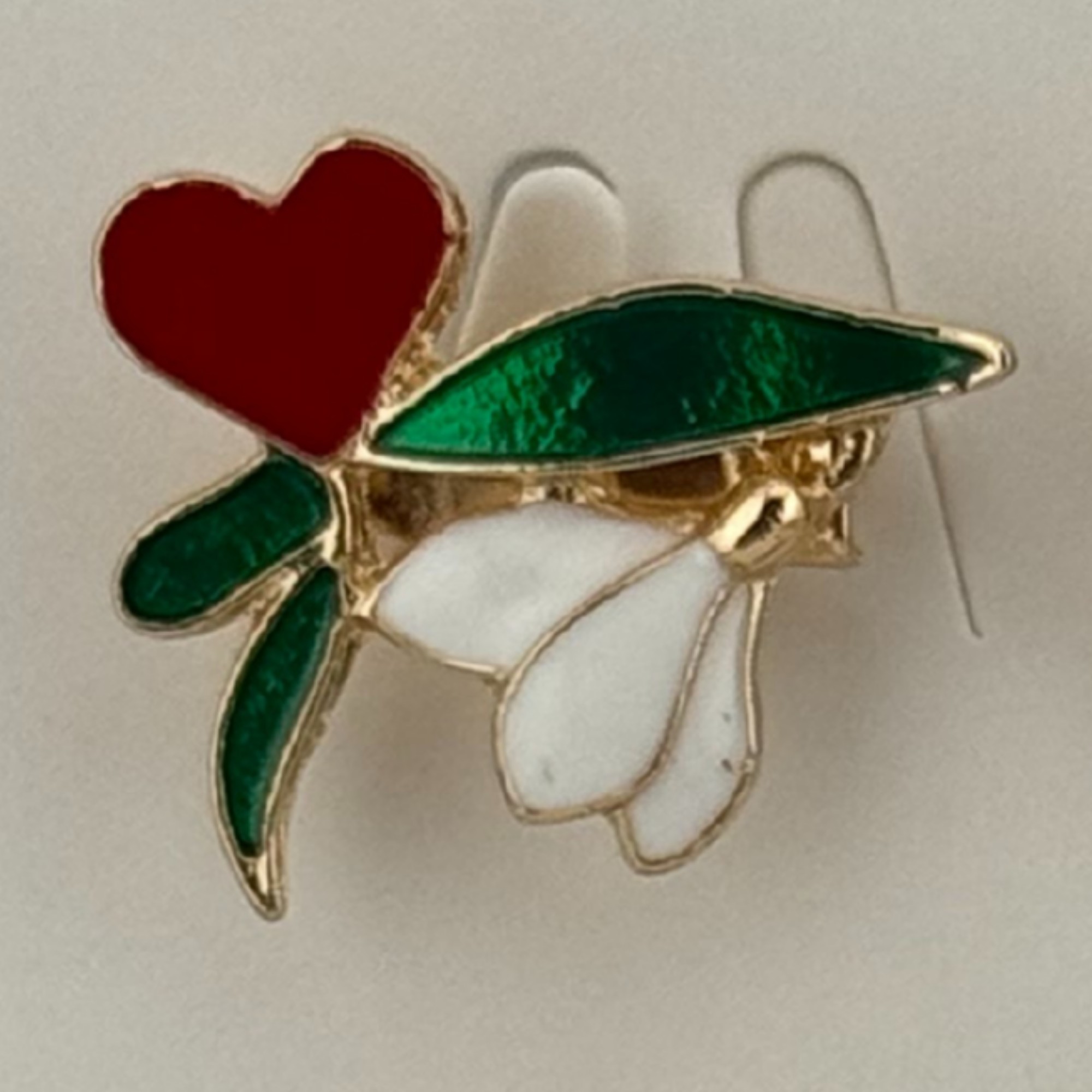 Set 12 Brose Martisor Primavara, Jolie, Model Ghiocel cu Inima