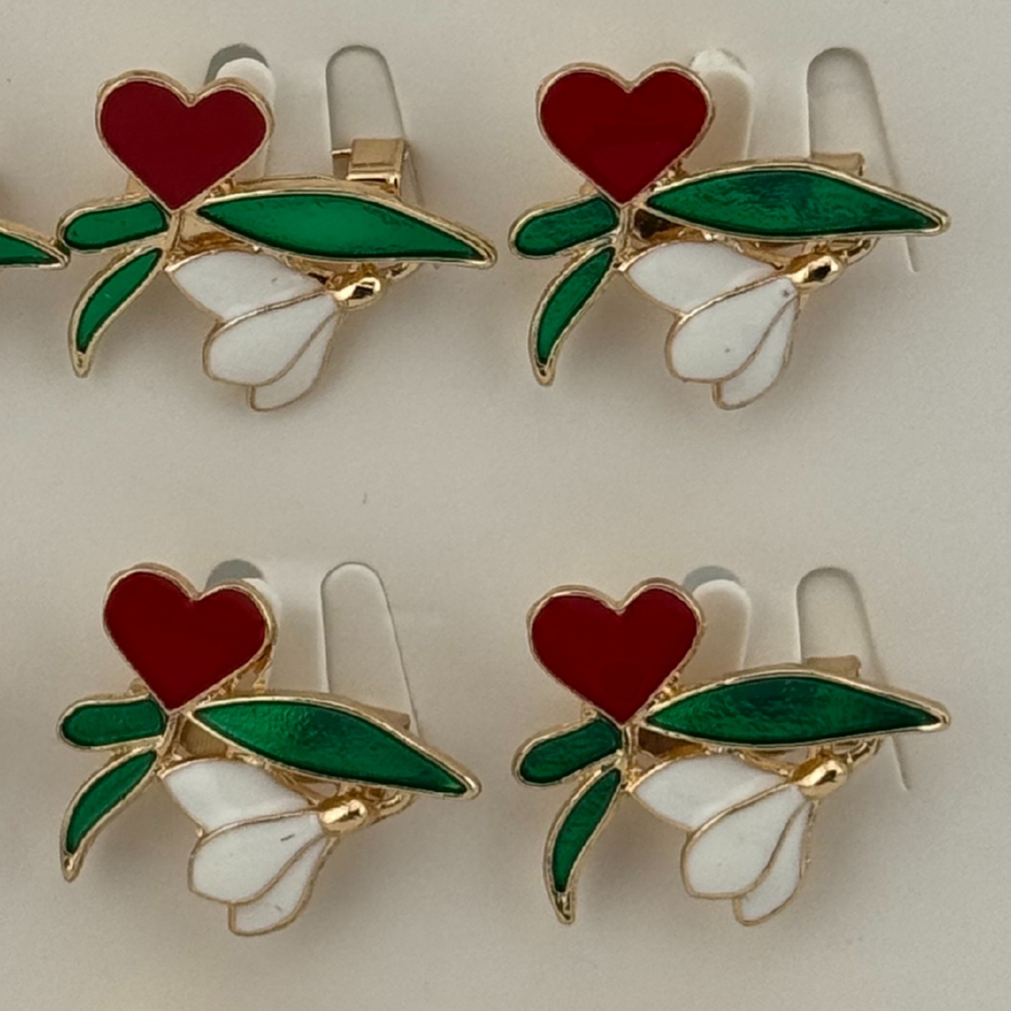 Set 12 Brose Martisor Primavara, Jolie, Model Ghiocel cu Inima