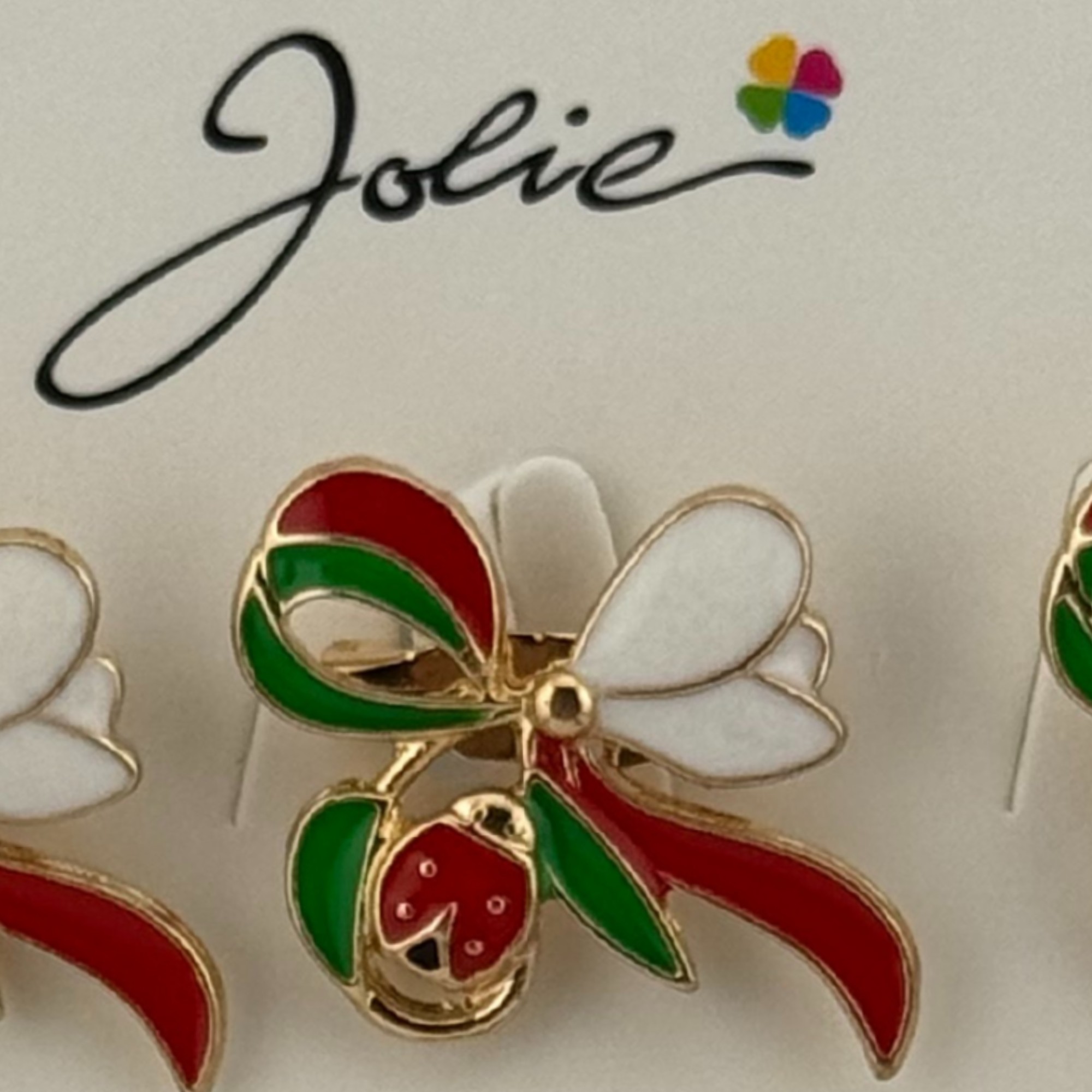 Set 12 Brose Martisor Primavara, Jolie, Model Fundita cu Ghiocel si Buburuza