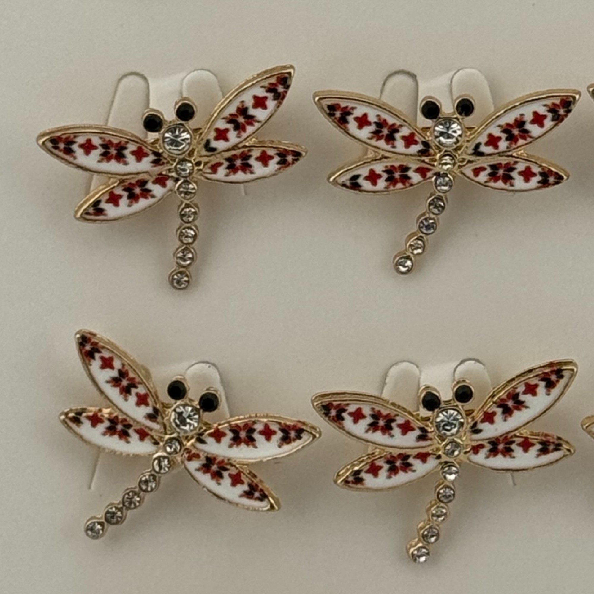 Set 12 Brose Martisor Primavara, Jolie, Model Libelula cu Motiv Traditional si Pietre