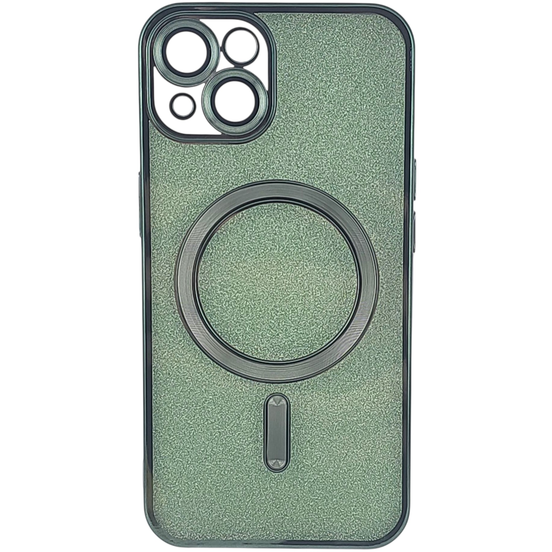 Husa de Protectie 2 in 1, Flippy, pentru Apple iPhone 14 Plus, Compatibila MagSafe, Magnetica, cu Protectie Lentila, din TPU, Verde