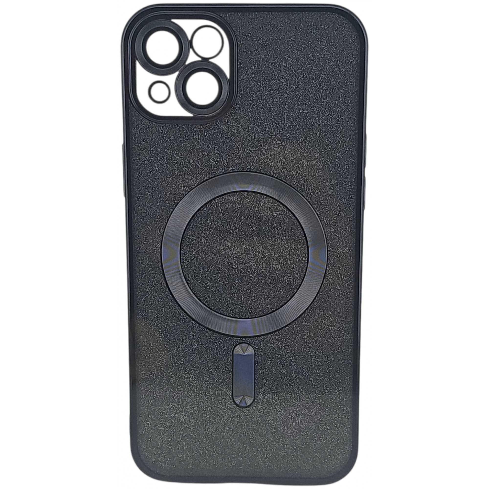 Husa de Protectie 2 in 1, Flippy, pentru Apple iPhone 15 Plus, Compatibila MagSafe, Magnetica, cu Protectie Lentila, din TPU, Negru