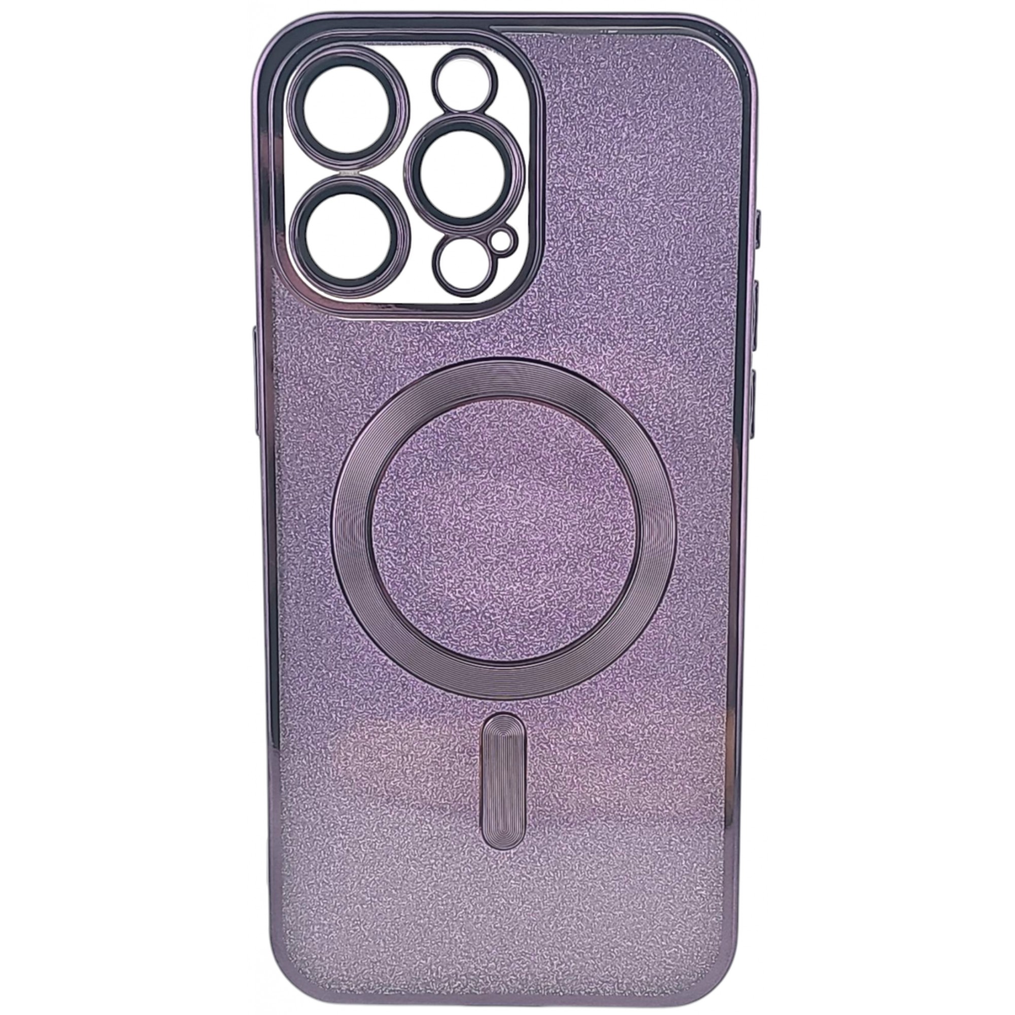 Husa de Protectie 2 in 1, Flippy, pentru Apple iPhone 15 Pro Max, Compatibila MagSafe, Magnetica, cu Protectie Lentila, din TPU, Mov