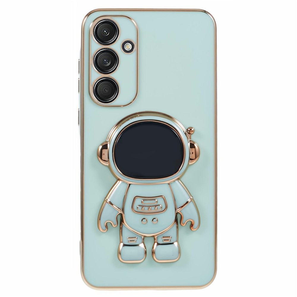 Husa Telefon 2in1, Flippy, Compatibila Samsung Galaxy S24 Ultra, Carcasa TPU cu Suport Inclus Tip Astronaut, Protectie Camere, Verde