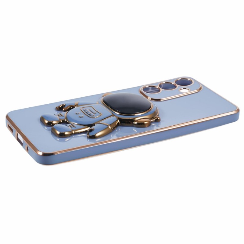 Husa Telefon 2in1, Flippy, Compatibila Samsung Galaxy S23 Plus, Carcasa TPU cu Suport Inclus Tip Astronaut, Protectie Camere, Albastru