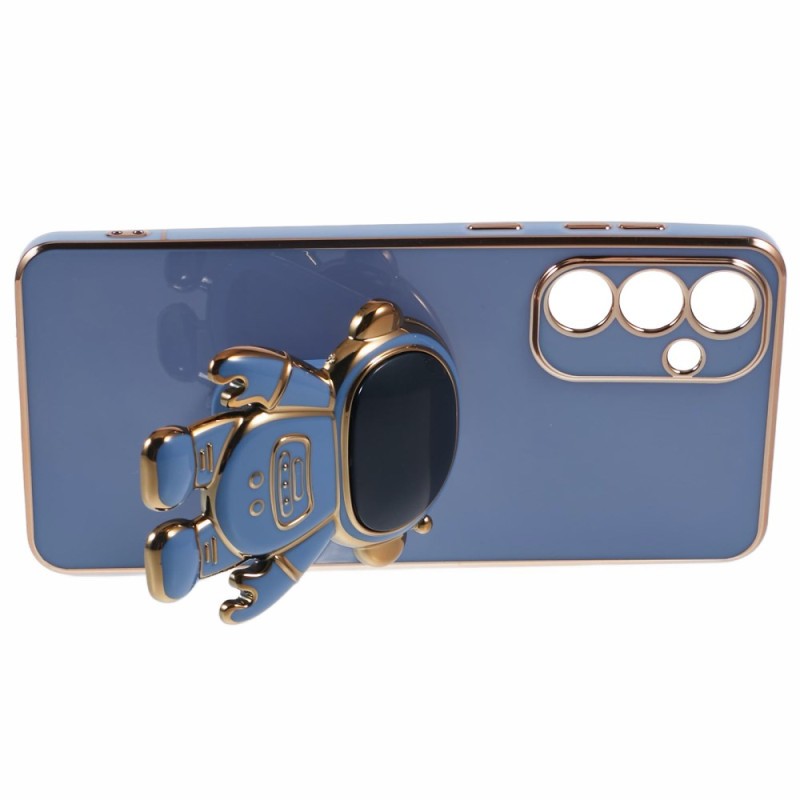 Husa Telefon 2in1, Flippy, Compatibila Samsung Galaxy S23 Ultra, Carcasa TPU cu Suport Inclus Tip Astronaut, Protectie Camere, Albastru