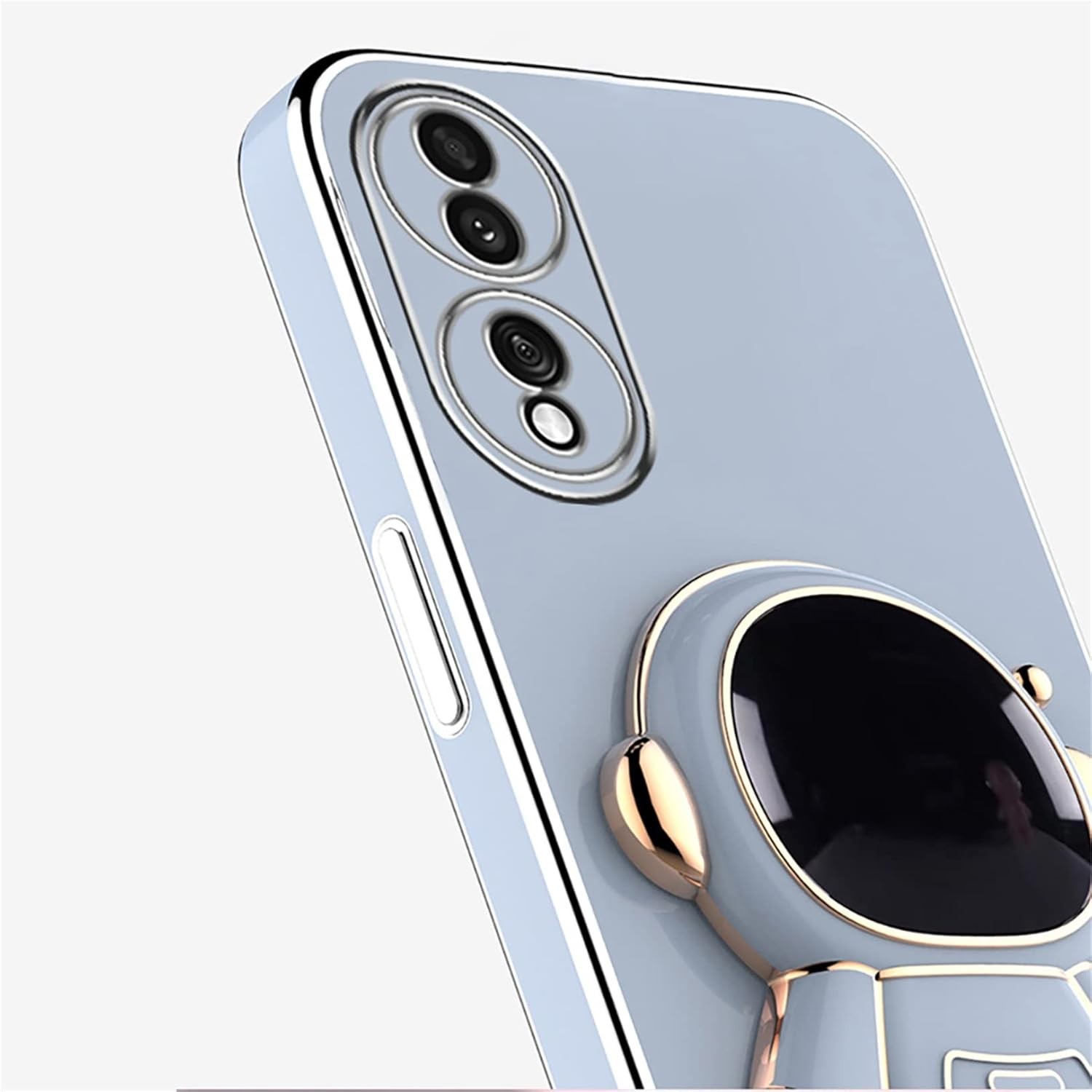 Husa Telefon 2in1, Flippy, Compatibila Huawei P50 Pro, Carcasa TPU cu Suport Inclus Tip Astronaut, Protectie Camere, Albastru