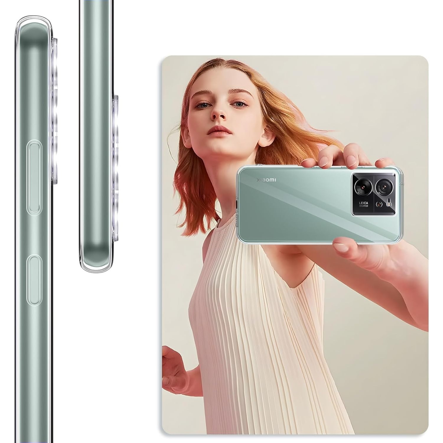 Husa Telefon, Flippy, Compatibila Xiaomi Redmi 13T/13T Pro, Carcasa TPU, Protectie Camere, 1.5 mm, Transparent