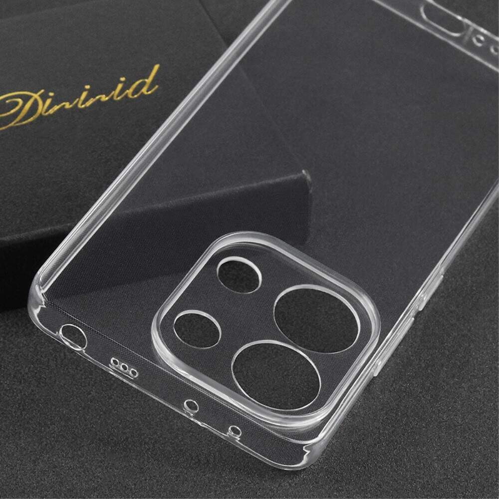 Husa Telefon, Flippy, Compatibila Xiaomi Redmi Note 13 4G, Carcasa TPU, Protectie Camere, 1.5 mm, Transparent