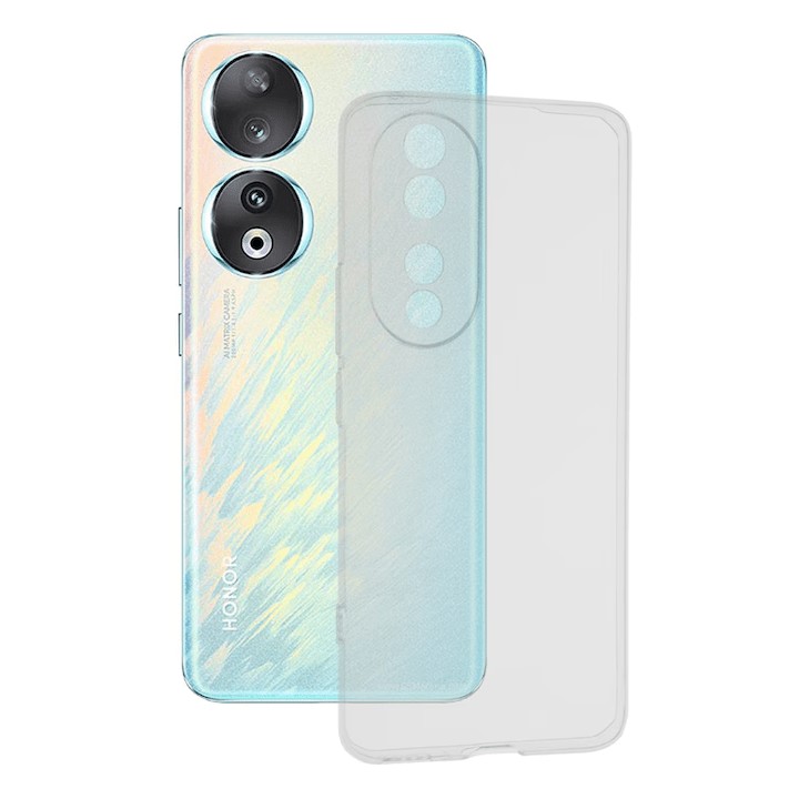 Husa de Protectie, Flippy, pentru Honor 90 Lite, TPU Protect Plus, cu Dust Plug, Transparent
