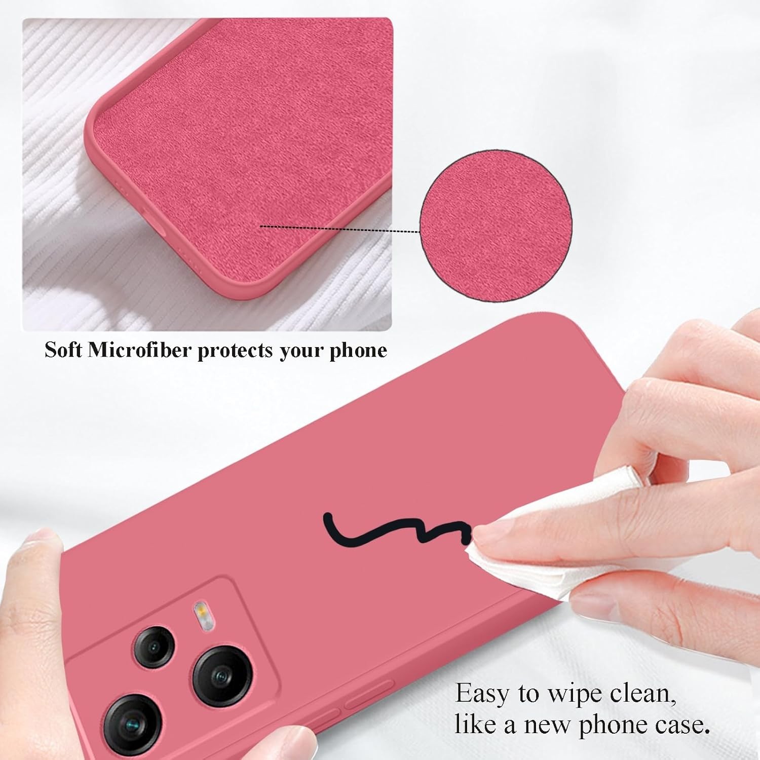 Husa de Protectie, Flippy, pentru Xiaomi Redmi Note 12 Pro 5G, Liquid Silicone, cu Microfibra pe Interior, Protectie Antisoc, Compatibil Incarcare Wireless, Rosu Camellia