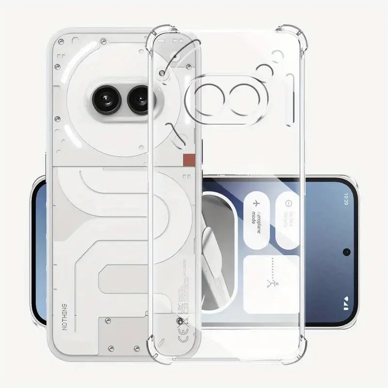 Husa de Protectie, Flippy, Compatibila cu Nothing Phone 2A, TPU Antisoc, Protectie Colturi, 1.5 mm Transparent