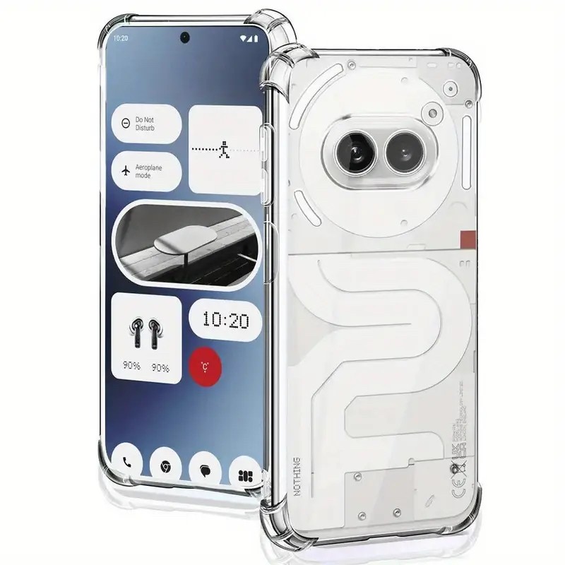 Husa de Protectie, Flippy, Compatibila cu Nothing Phone 2A, TPU Antisoc, Protectie Colturi, 1.5 mm Transparent
