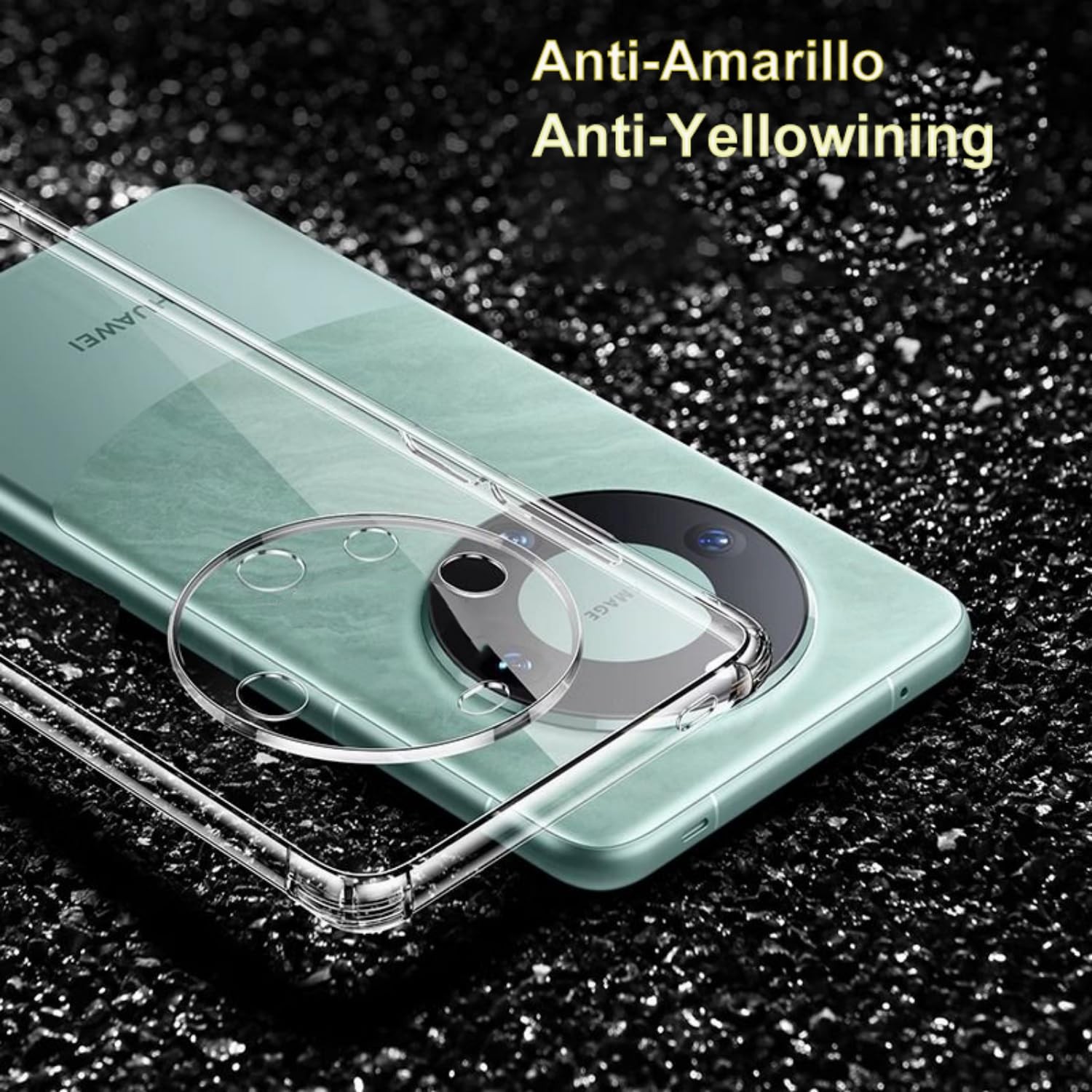 Husa de Protectie, Flippy, Compatibila cu Huawei Mate 60 Pro, TPU, Transparent