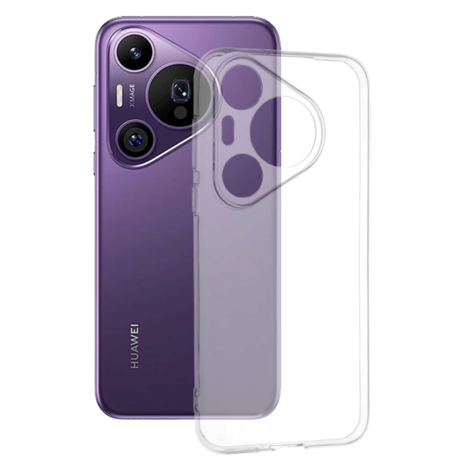 Husa de Protectie, Flippy, Compatibila cu Huawei Pura 70, TPU, Transparent
