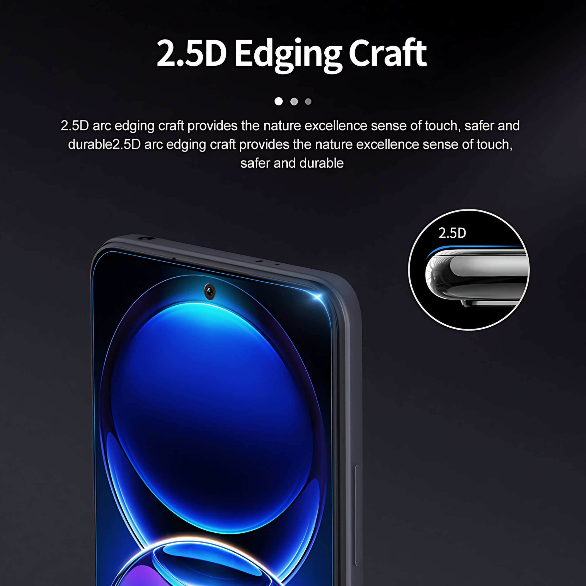 Folie Sticla Securizata, Flippy, Pentru OnePlus Nord CE3 Lite 5G, Full Glue, Margini Negre, Transparent