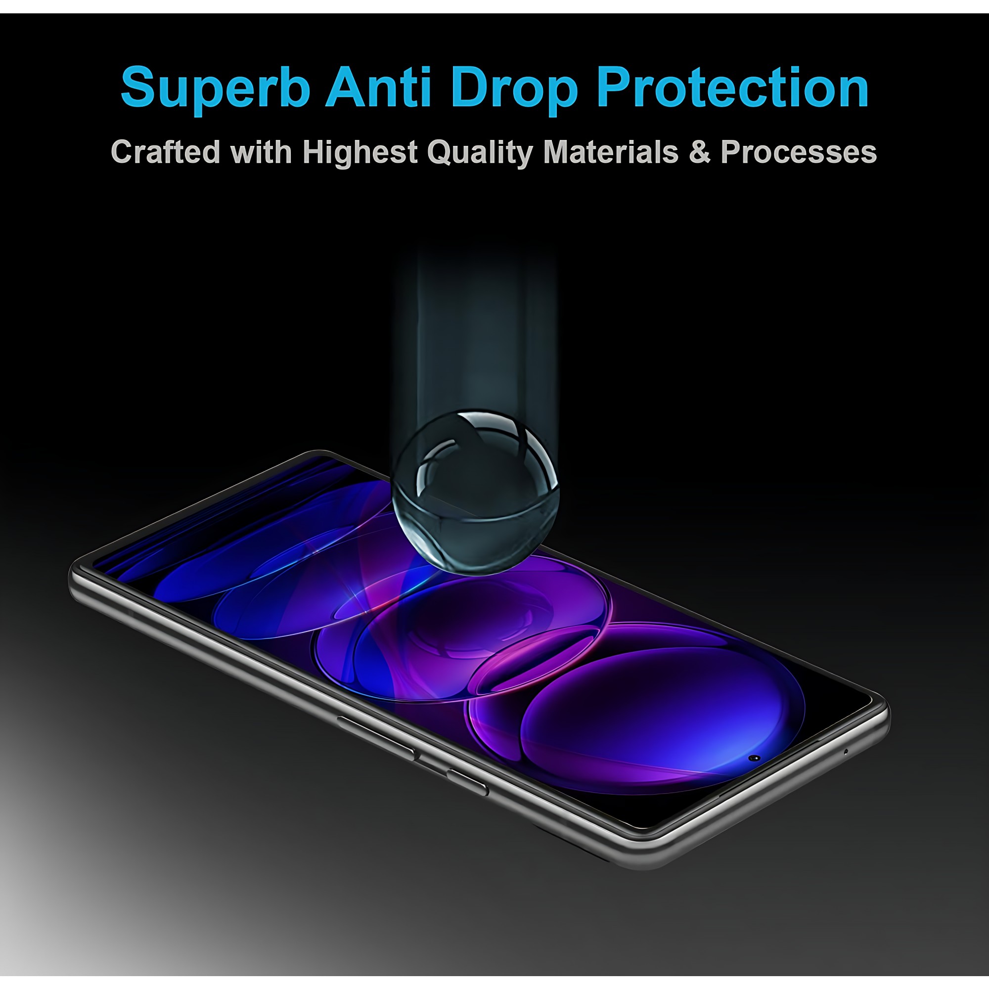 Folie Sticla Securizata, Flippy, Pentru OnePlus Nord CE3 Lite 5G, Full Glue, Margini Negre, Transparent