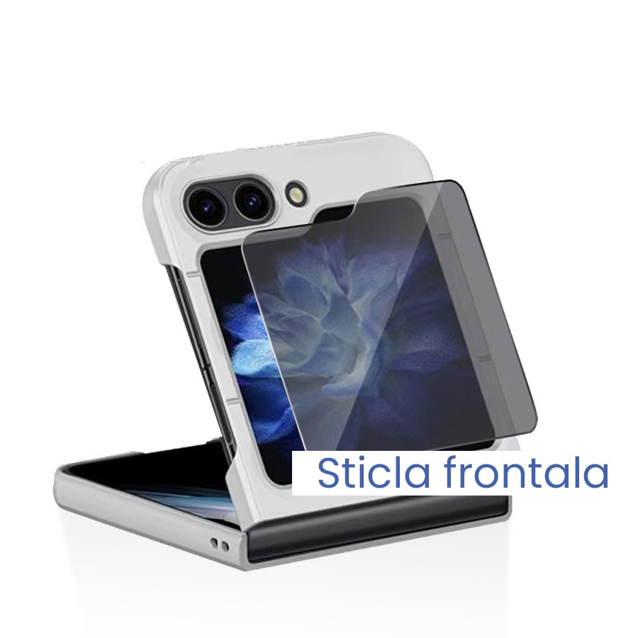 Folie Sticla Securizata pentru Samsung Galaxy Z Flip 6, Flippy, Sticla de Protectie Compatibila cu Samsung Galaxy Z Flip 6, 2.5D, HD, Transparenta