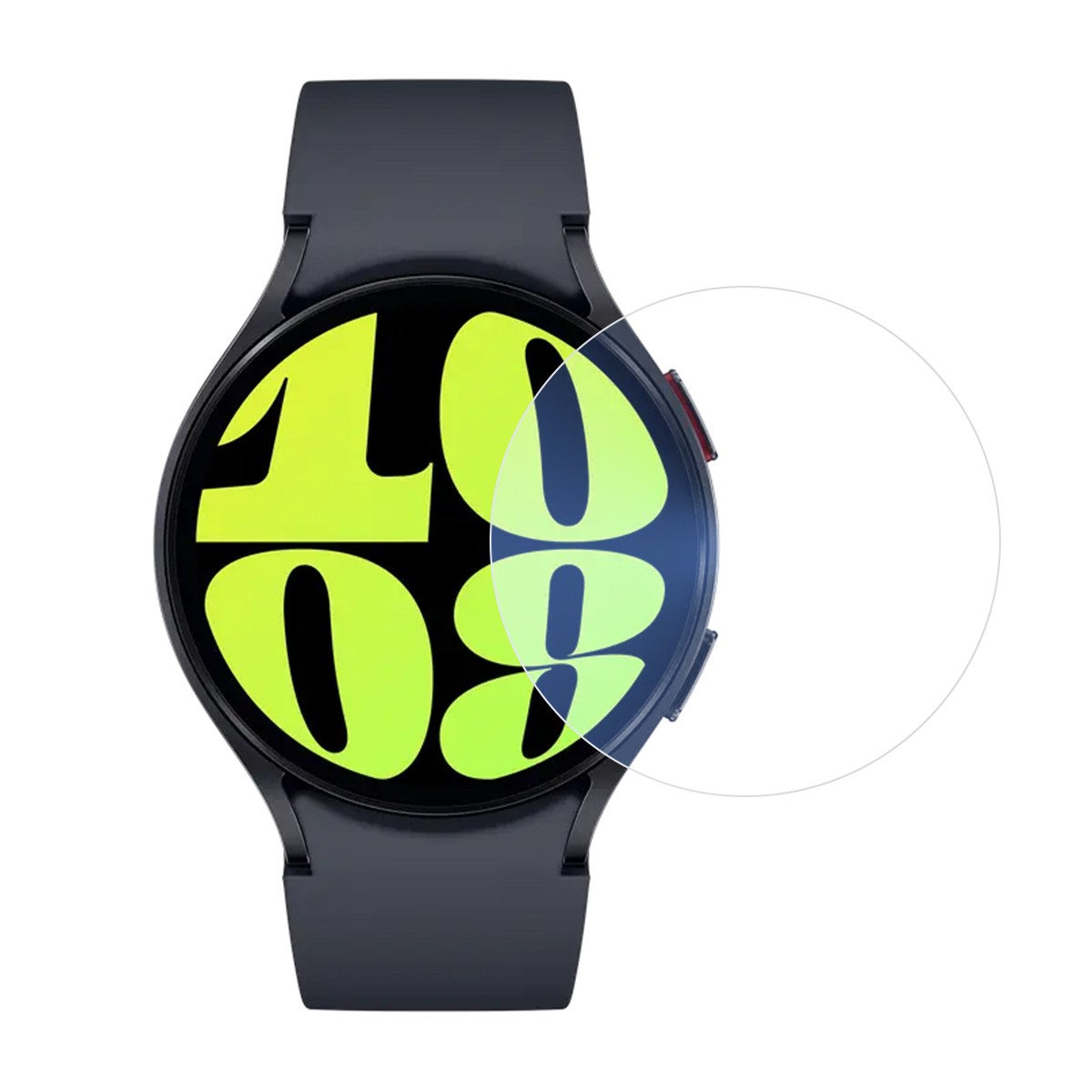 Folie Securizata pentru Samsung Galaxy Watch6 40mm, Flippy, Sticla de Protectie Compatibila cu Samsung Galaxy Watch6 40MM, Sticla Securizata 2.5 D, Transparent