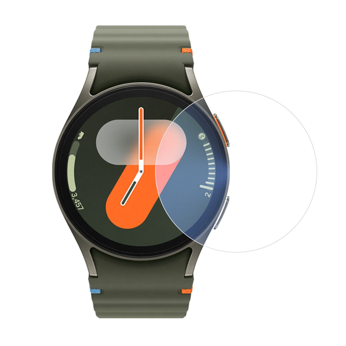 Folie Securizata pentru Samsung Galaxy Watch7 Classic 47mm, Flippy, Sticla de Protectie Compatibila cu Samsung Galaxy Watch7 Classic, Sticla Securizata 2.5 D, 47mm, Transparent
