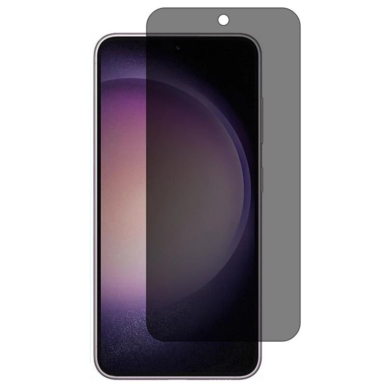 Folie Sticla Securizata, Flippy, Pentru Samsung Galaxy A55, Privacy Classic, 2.5D, Confidentialitate 35°, Negru Transparent