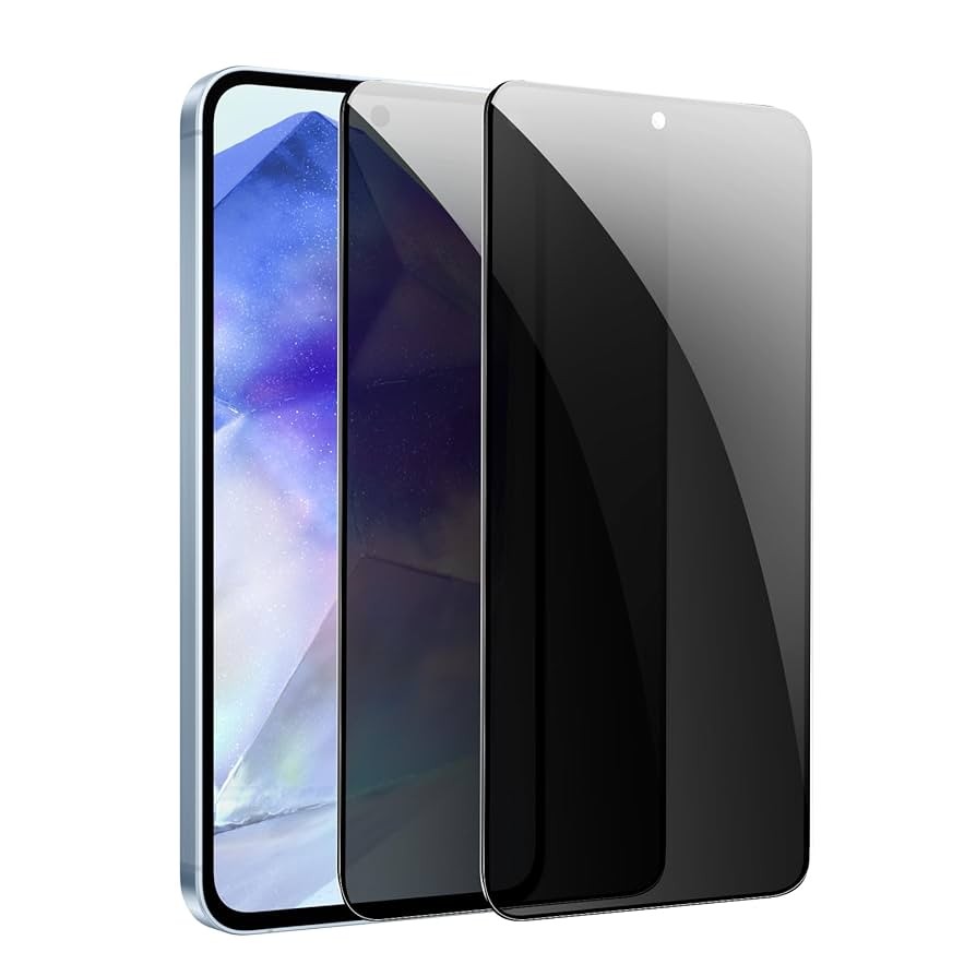 Folie Sticla Securizata, Flippy, Pentru Samsung Galaxy S23 FE, Privacy Classic, 2.5D, Confidentialitate 35°, Negru Transparent