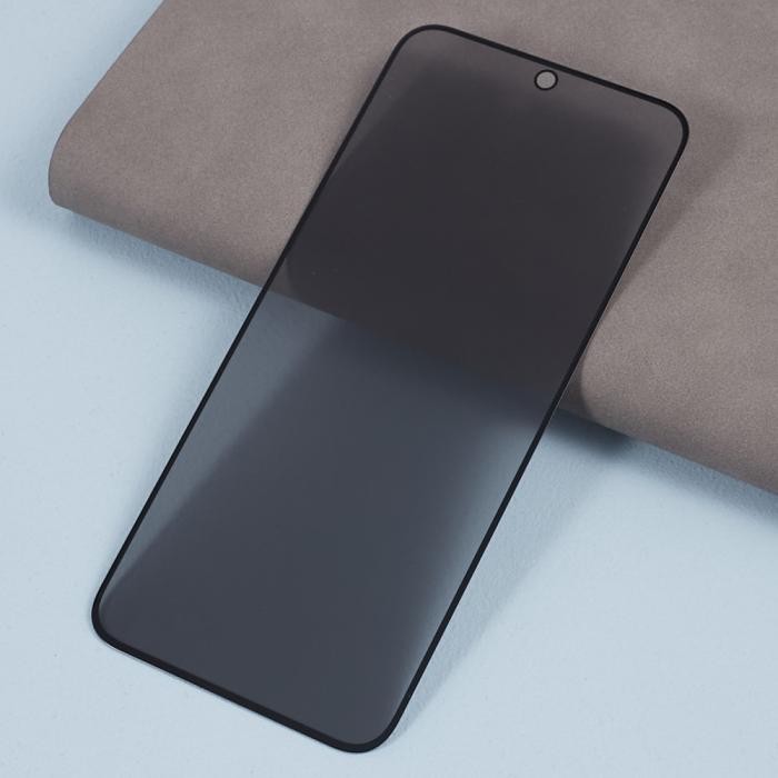 Folie Sticla Securizata, Flippy, Pentru Samsung Galaxy S23 FE, Privacy Classic, 2.5D, Confidentialitate 35°, Negru Transparent