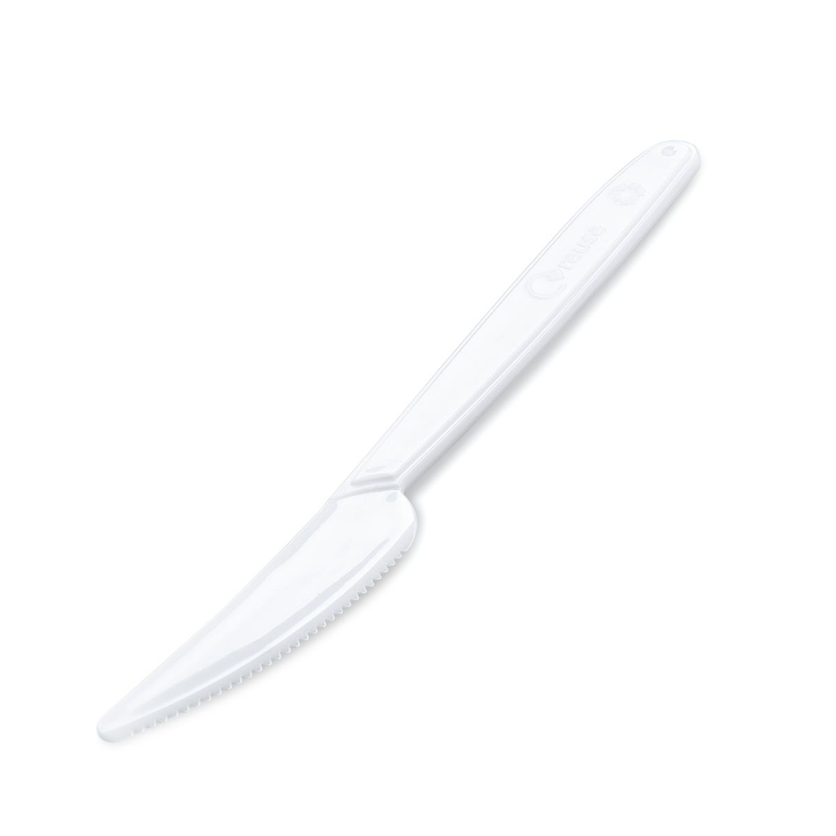 Set 10 Cutite De Unica Folosinta, Flippy, Plastic, 17x1.6 cm, alb