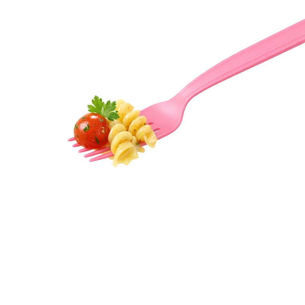 Set Furculite de Unica Folosinta, Flippy, 10 Bucati, Plastic Rezistent, 15.5 x 2.5 cm, Roz