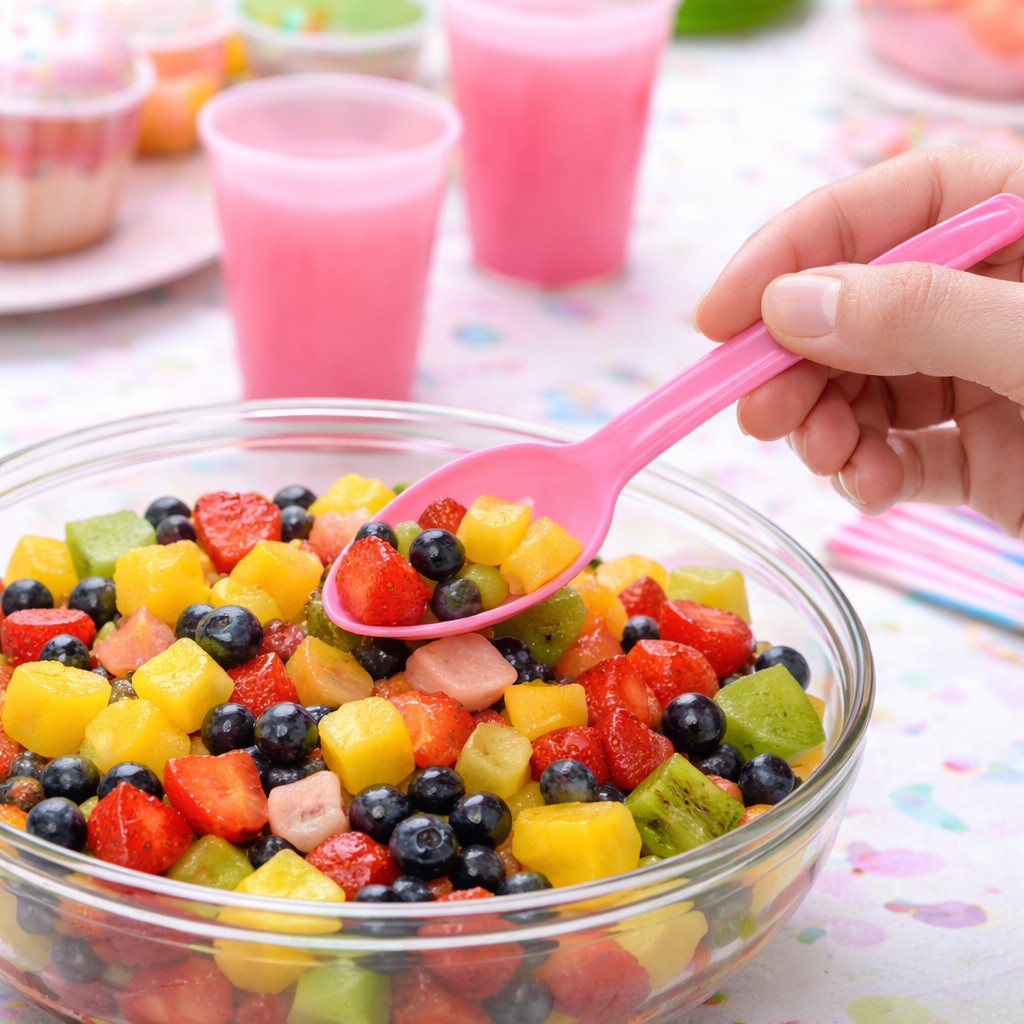 Set Linguri de Unica Folosinta, Flippy, 10 Bucati, Plastic Rezistent, 15 x 3.3 cm, Roz