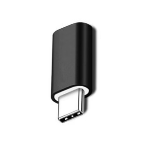 Adaptor Micro USB spre Lightning, Flippy, 2.8 cm, Negru