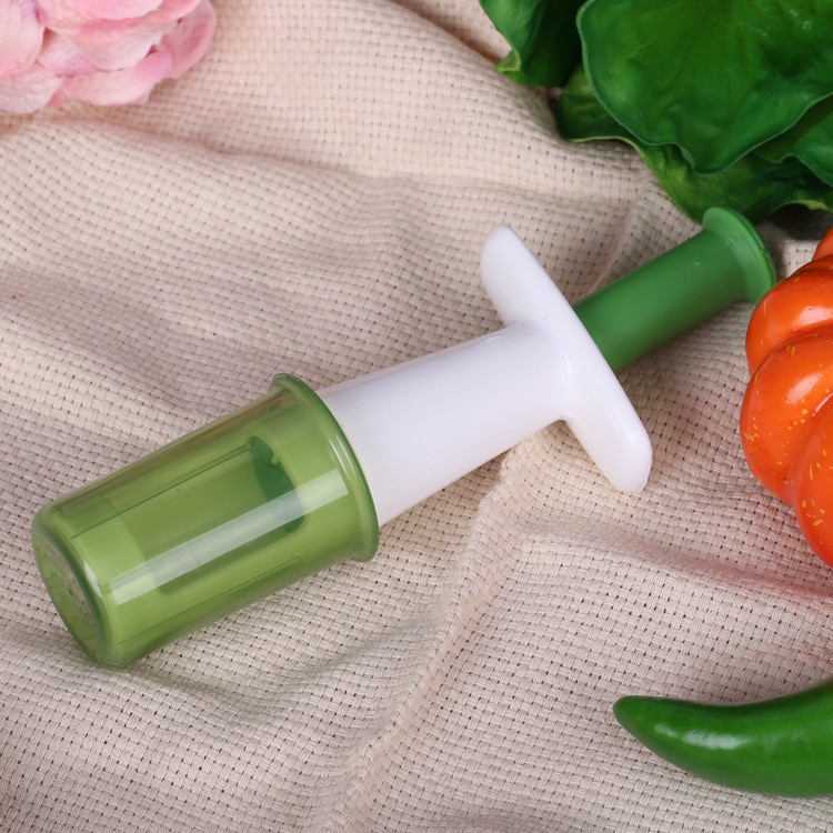 Cutit Feliator pentru Legume si Fructe mici, Flippy, Feliator pentru Rosii Cherry, Feliator pentru Masline, Ustensila de Feliat Fructe si Legume, 18 x 6,5 cm, Verde