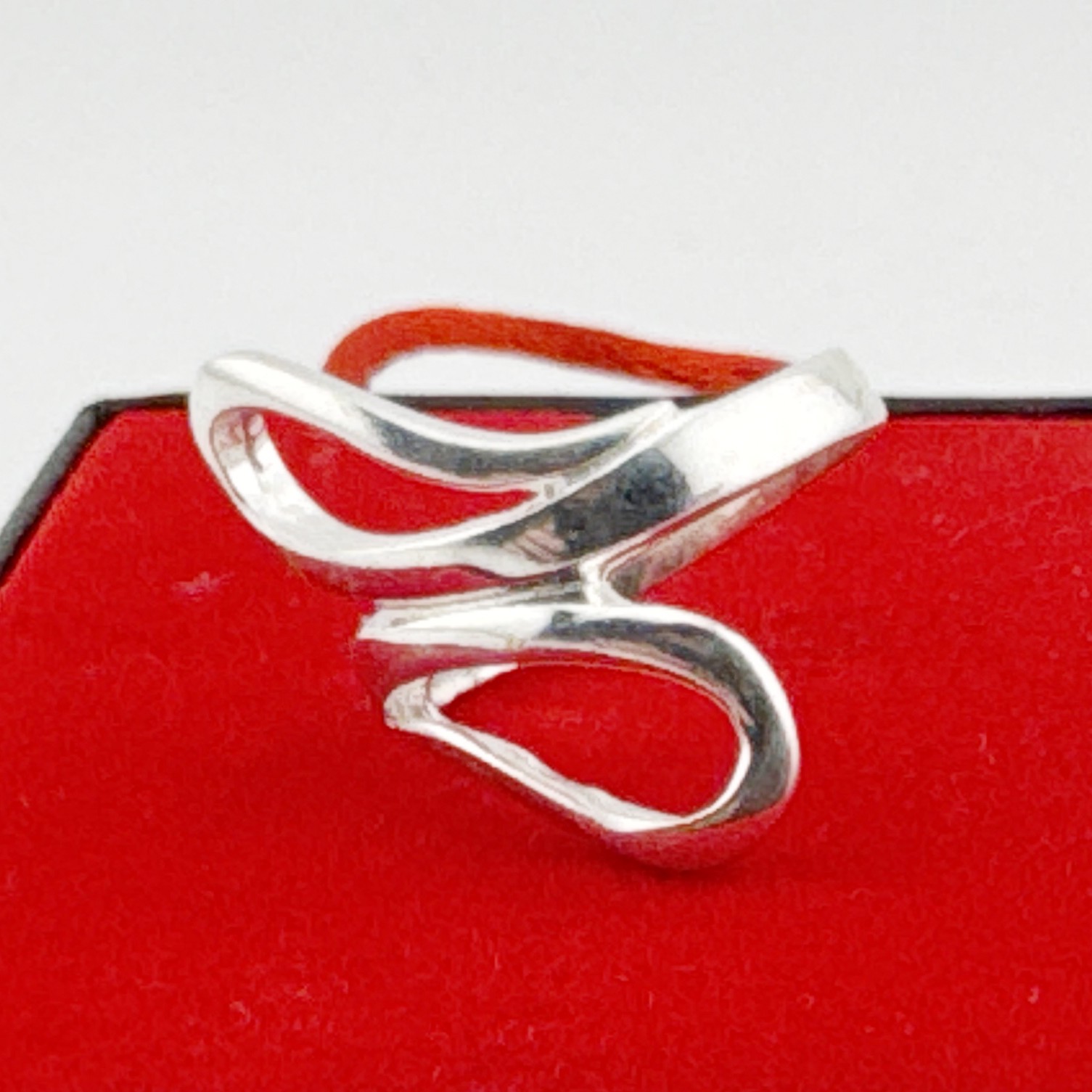 Inel pentru Dama Argint 925, Jolie, Model Sarpe Dublu 5.2 gr, Marimea 59, 2.5 x 2 cm, Argintiu