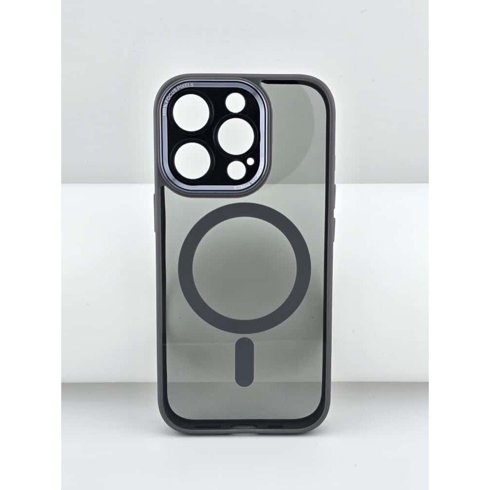 Husa de Protectie Compatibil cu iPhone 16 Pro, Flippy, Incarcare Wireless, Tehnologie Magsafe, Carcasa din TPU/ PC, Protectie Camera, Antisoc, Antizgariere, Gri
