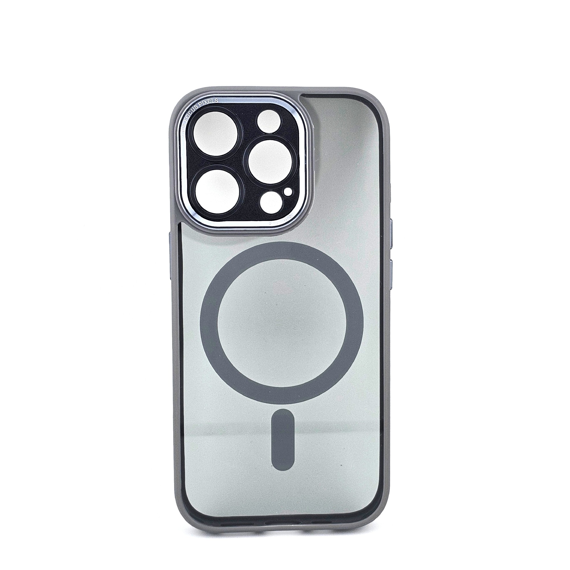 Husa de Protectie Compatibil cu iPhone 16 Pro, Flippy, Incarcare Wireless, Tehnologie Magsafe, Carcasa din TPU/ PC, Protectie Camera, Antisoc, Antizgariere, Gri
