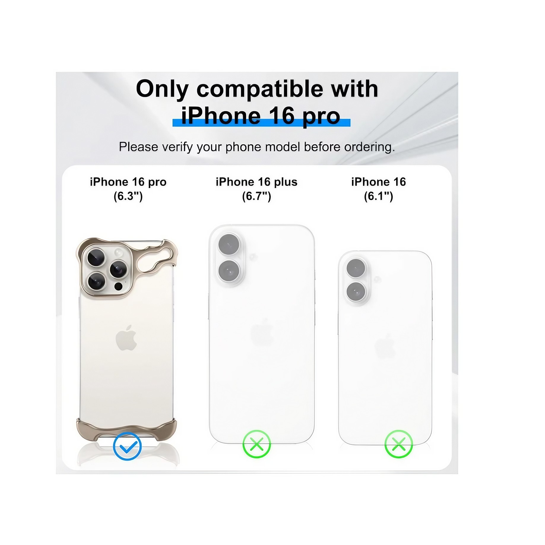 Husa Metalica Compatibila cu iPhone 16 Pro, Flippy, Protectie pentru Colturile Telefonului si Camera, Aliaj, Antisoc, Antizgariere, Auriu