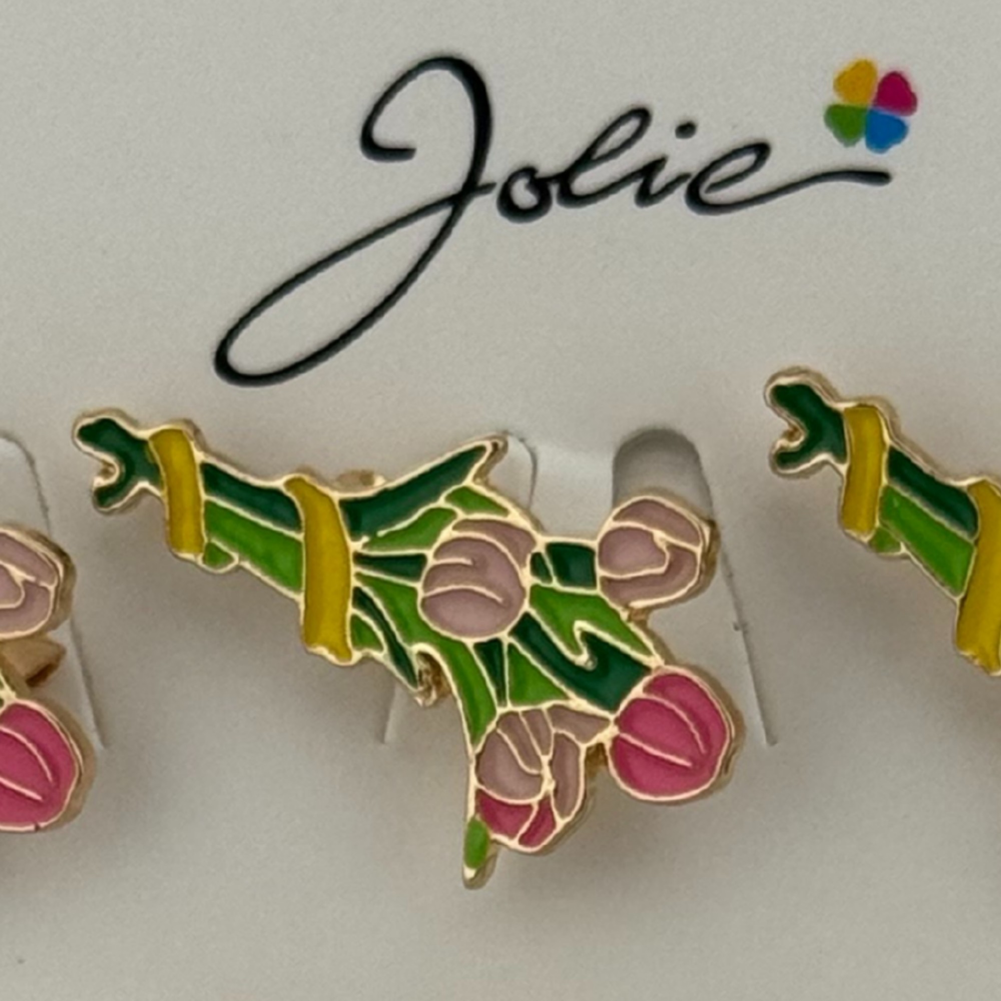 Set 12 Brose Martisor Primavara, Jolie, Model Buchet de Lalele