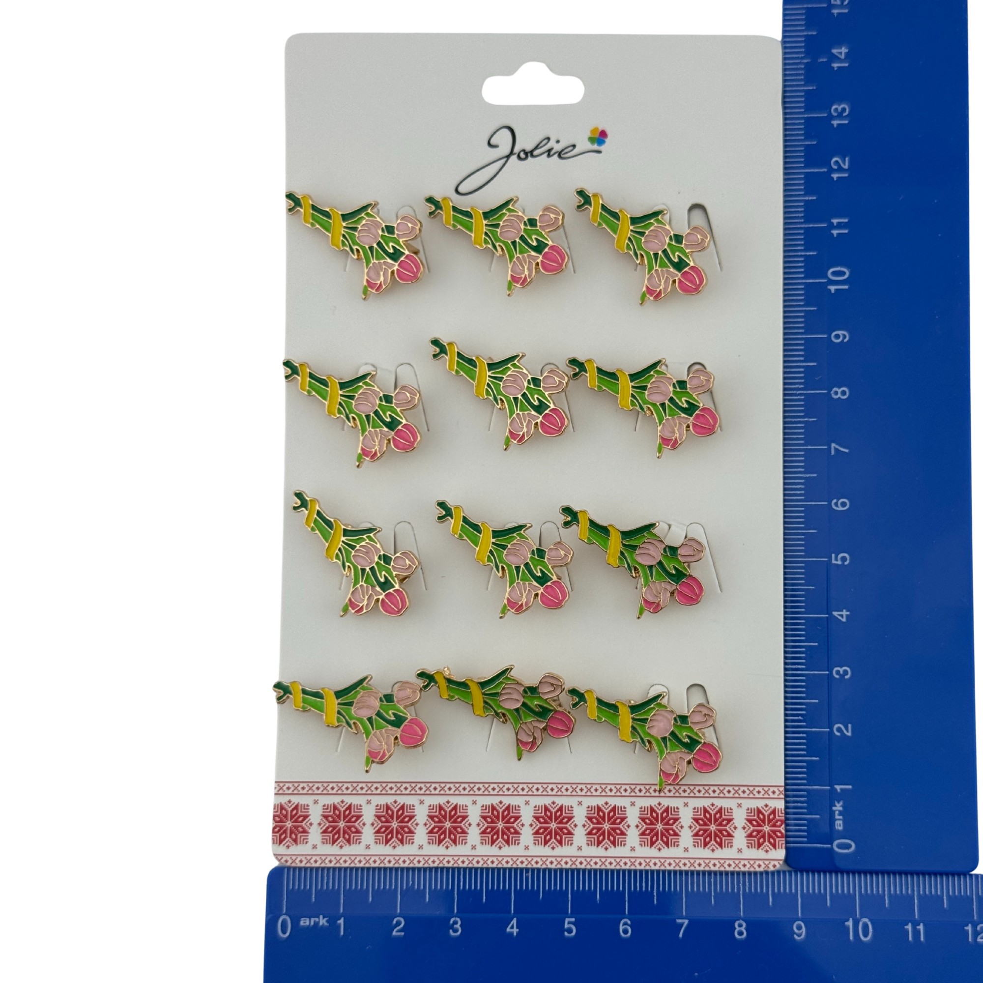 Set 12 Brose Martisor Primavara, Jolie, Model Buchet de Lalele