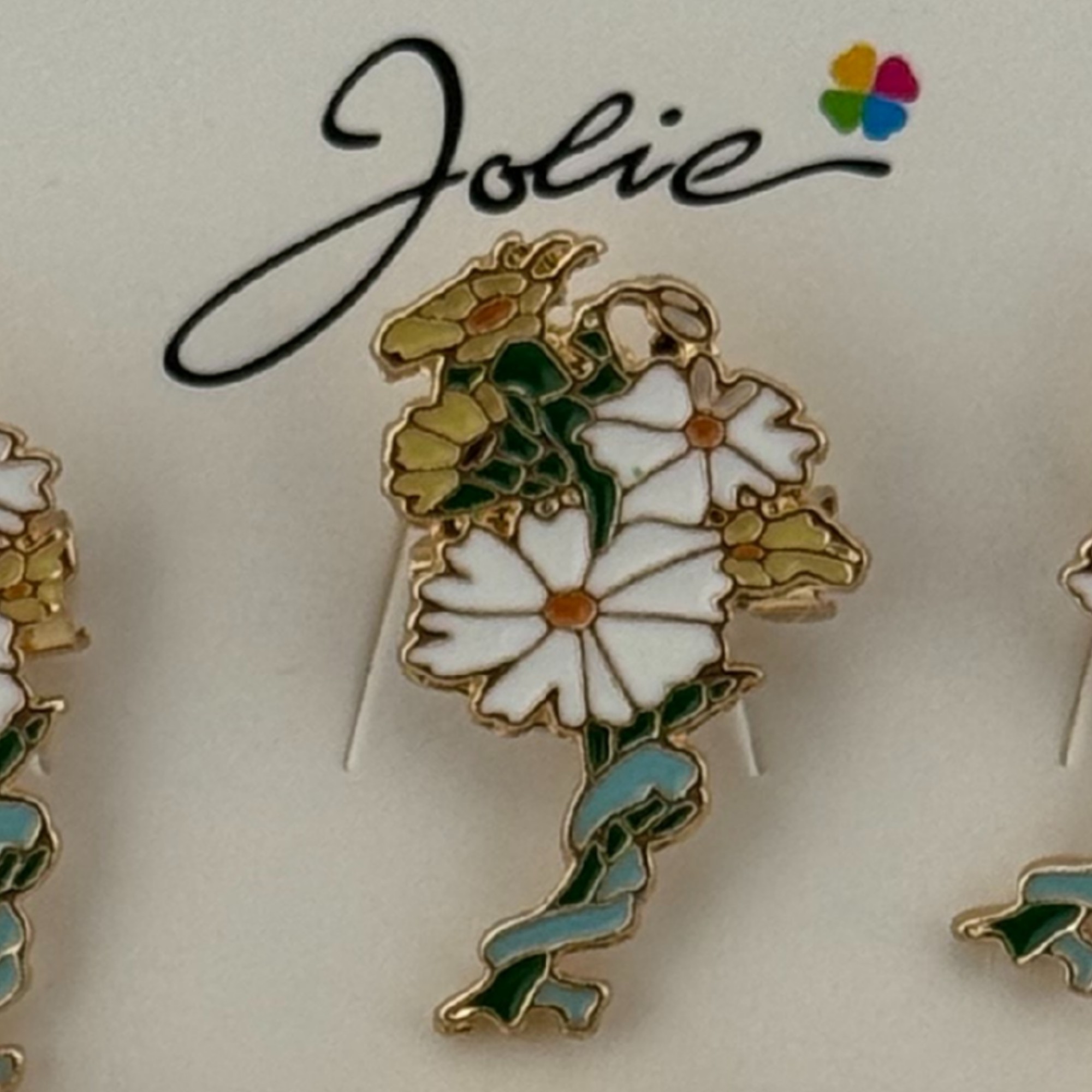 Set 12 Brose Martisor Primavara, Jolie, Model Margarete Impletite